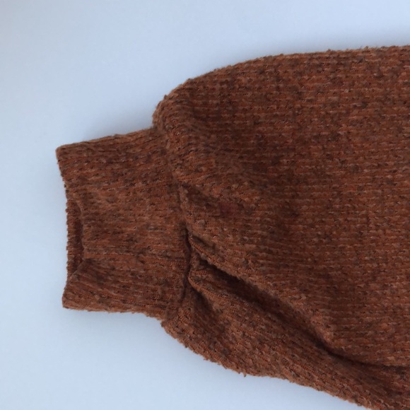 Rust Burnt Orange Long Sleeve Sweater - Picture 4 of 4